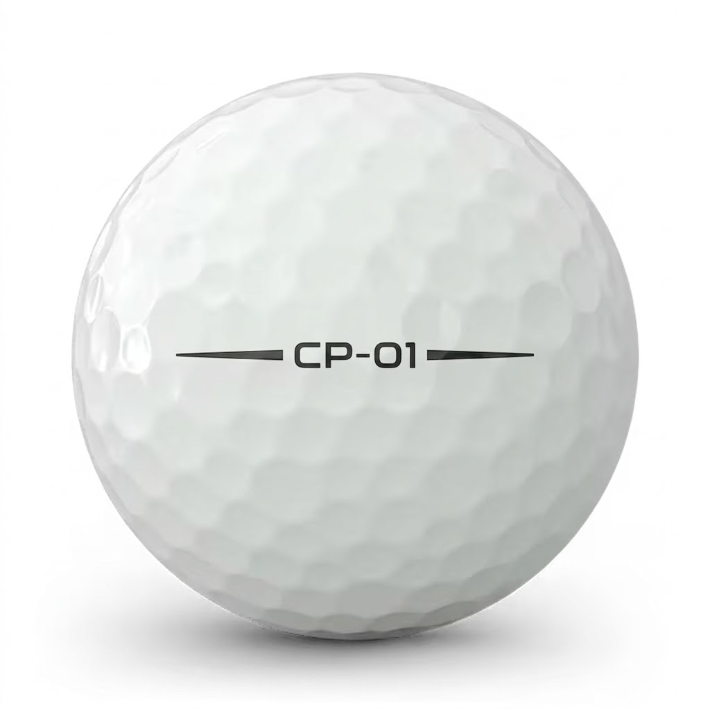 Calcutta CP-01 golf ball side